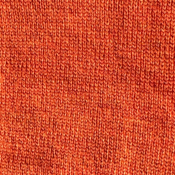 Brooks Brothers XL Mens V-Neck Sweater Burnt Orange Italian Wool Blend - Picture 5 of 7